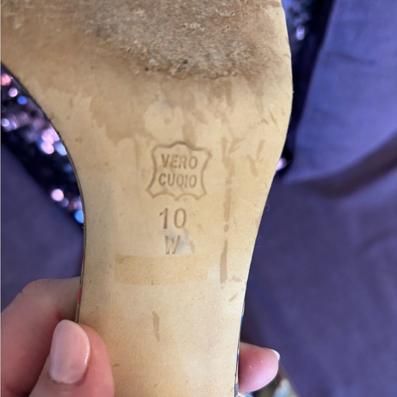 Vaneli‎ Women's Multicolor Heeled Sandals 3.5” Block Heal Cork Finish Size 10W - Picture 9 of 11